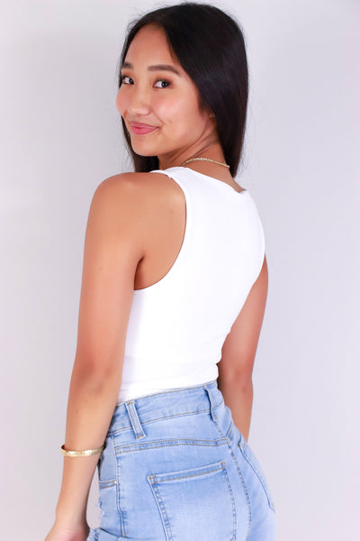 Jeans Warehouse Hawaii - SL CASUAL SOLID - LOOP ME IN CROP TOP | By ANWND