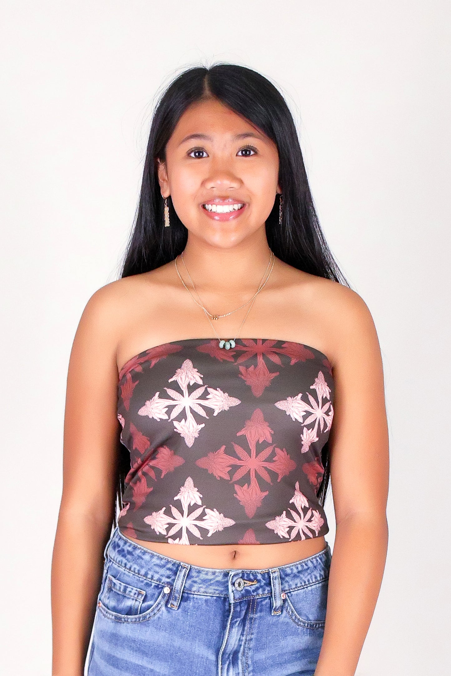 TORCH GINGER QUILT TUBE TOP | KIDS SIZE 2-16