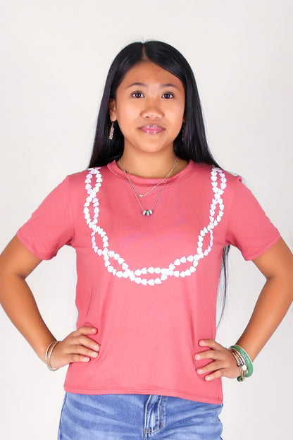 CROWN FLOWER TWIST LEI TEE | KIDS SIZE 2-16