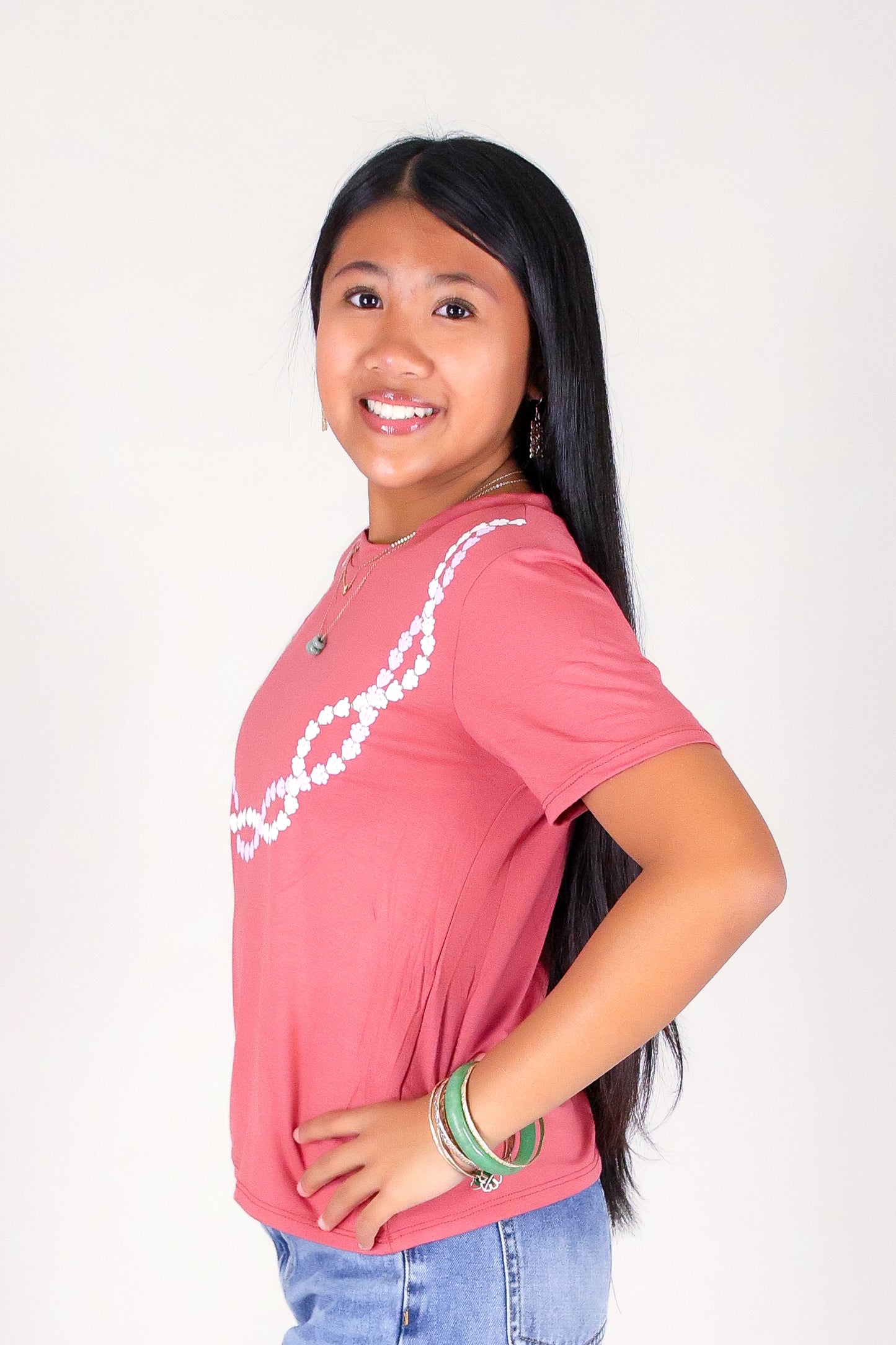 CROWN FLOWER TWIST LEI TEE | KIDS SIZE 2-16
