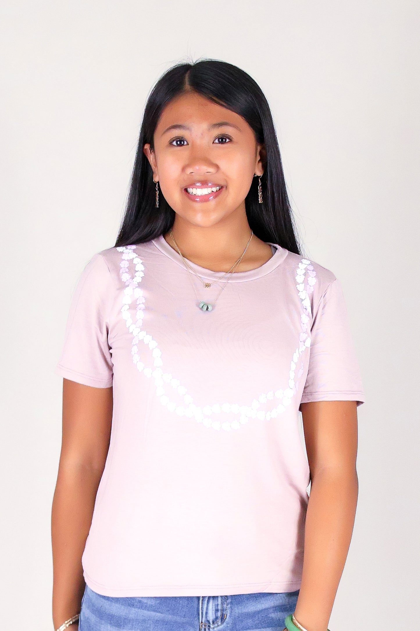 CROWN FLOWER TWIST LEI TEE | KIDS SIZE 2-16