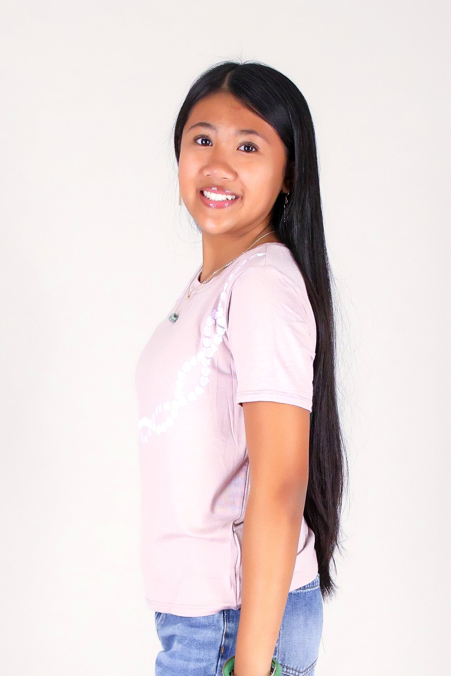 CROWN FLOWER TWIST LEI TEE | KIDS SIZE 2-16