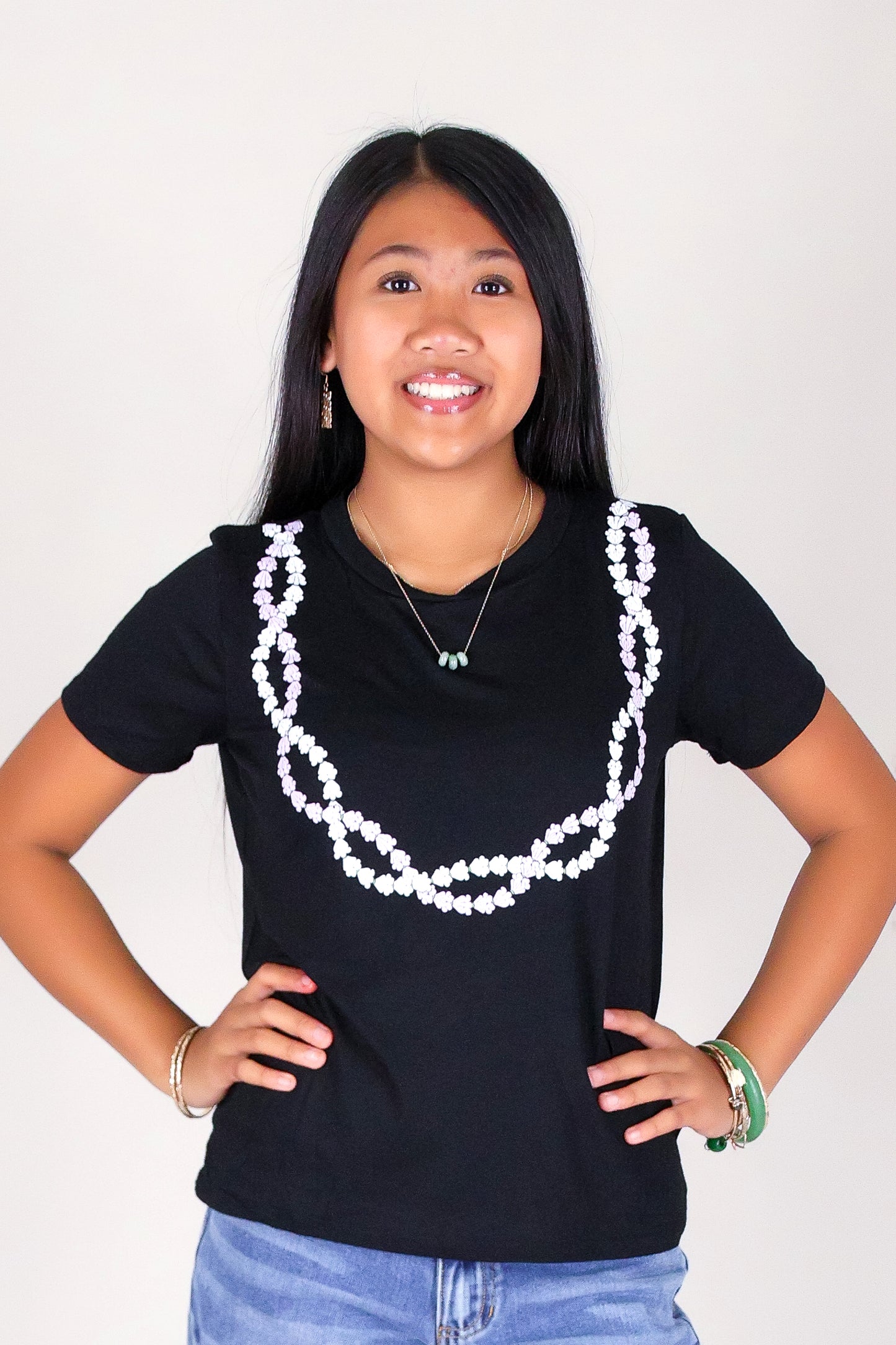 CROWN FLOWER TWIST LEI TEE | KIDS SIZE 2-16