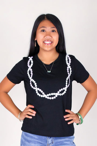 CROWN FLOWER TWIST LEI TEE | KIDS SIZE 2-16