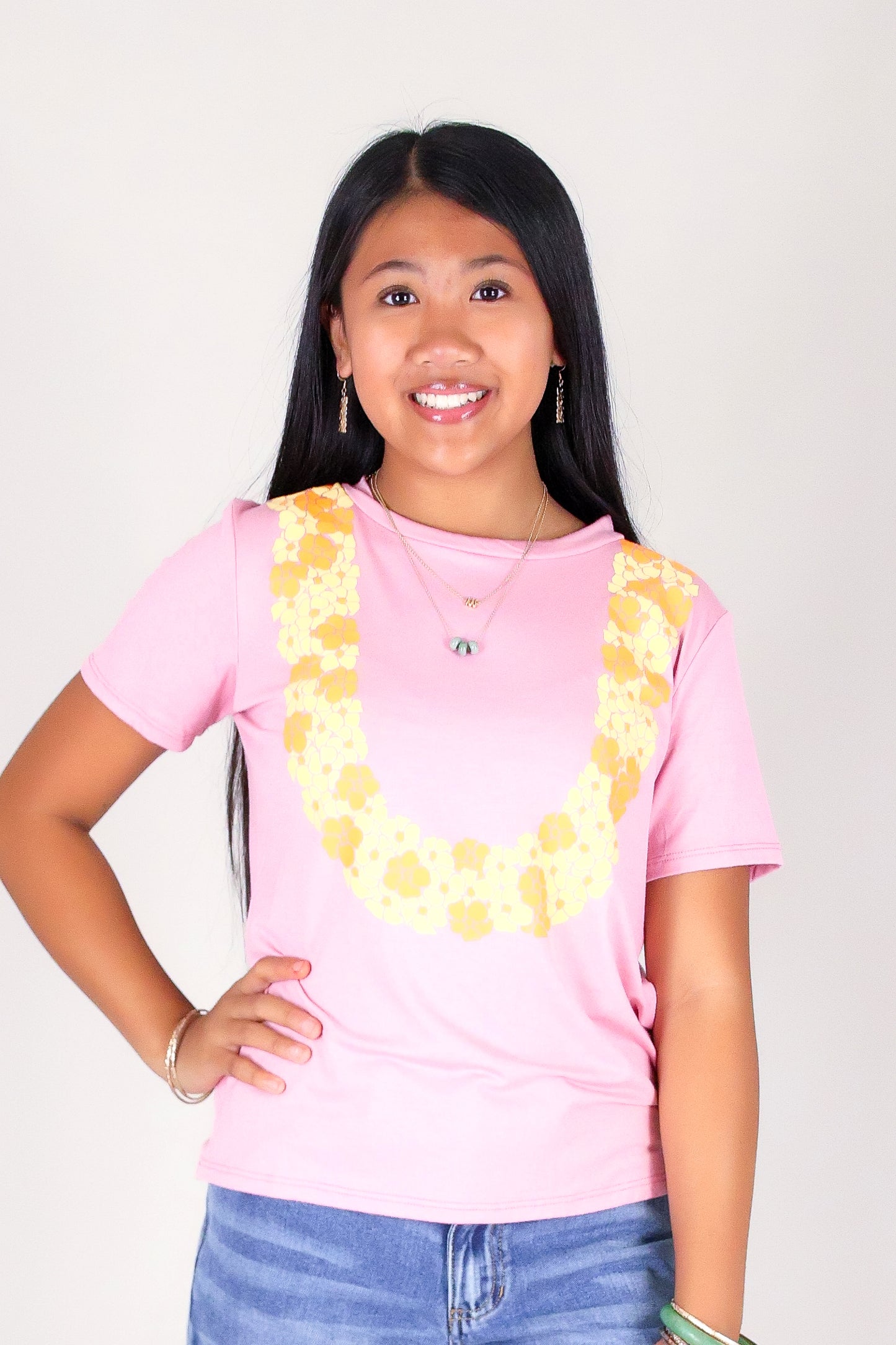 CLUSTERED PUAKENIKENI LEI TEE | KIDS SIZE 2-16