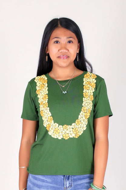 CLUSTERED PUAKENIKENI LEI TEE | KIDS SIZE 2-16