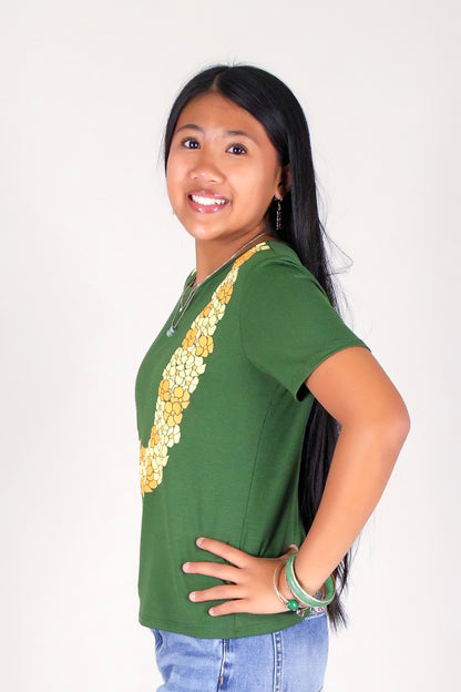 CLUSTERED PUAKENIKENI LEI TEE | KIDS SIZE 2-16