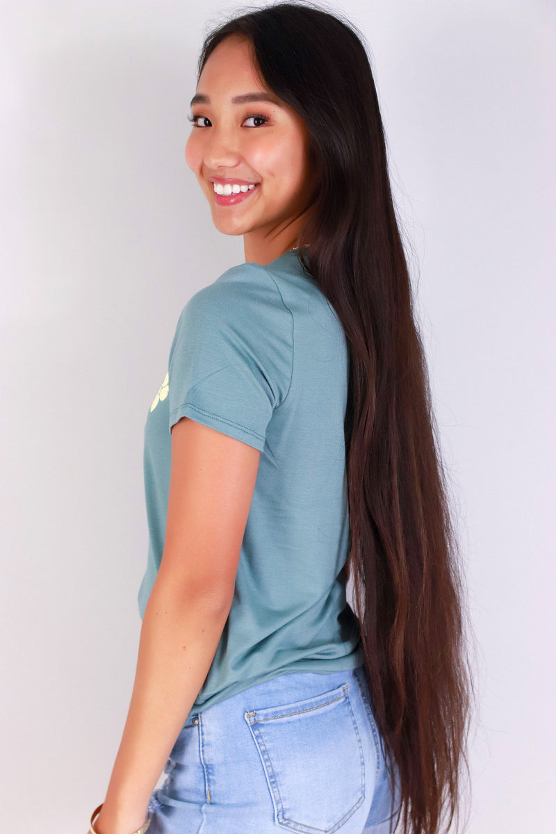 Jeans Warehouse Hawaii - S/S SCREEN - PUAKENIKENI LEI TEE | By LUZ