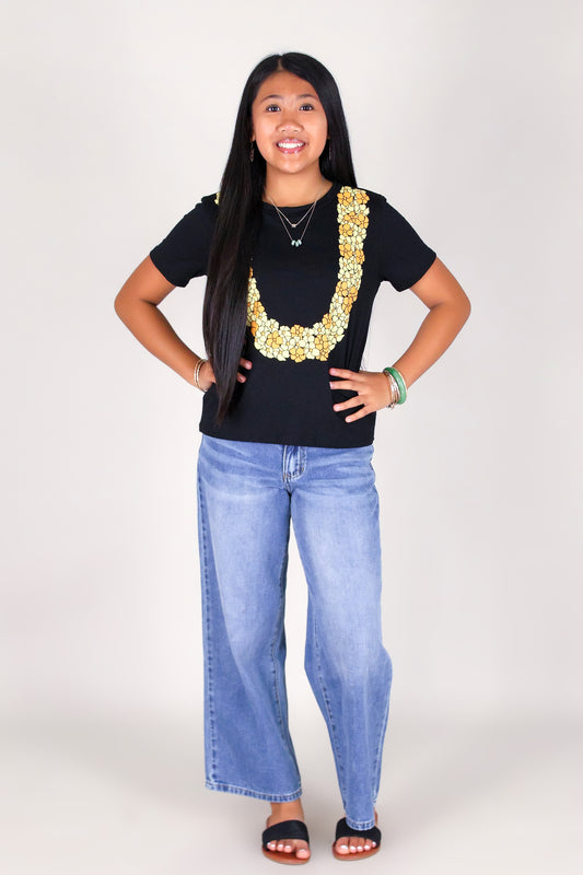 CLUSTERED PUAKENIKENI LEI TEE | KIDS SIZE 2-16