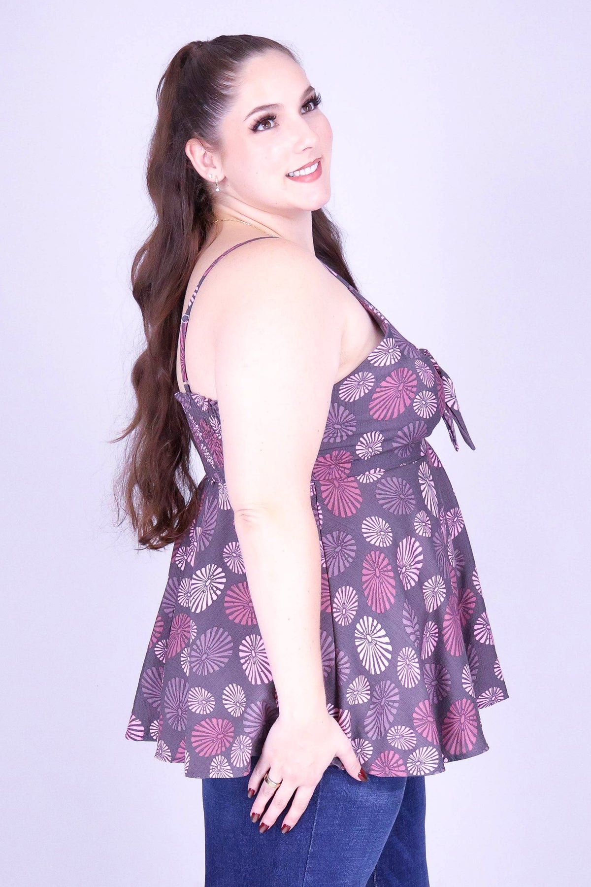 OPIHI PEPLUM TOP