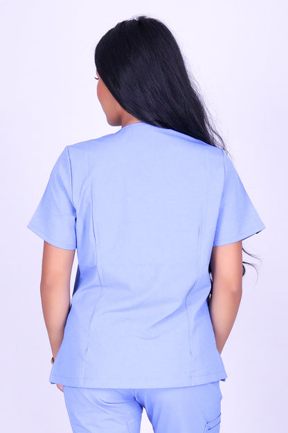 BE PATIENT WITH ME SCRUB TOP