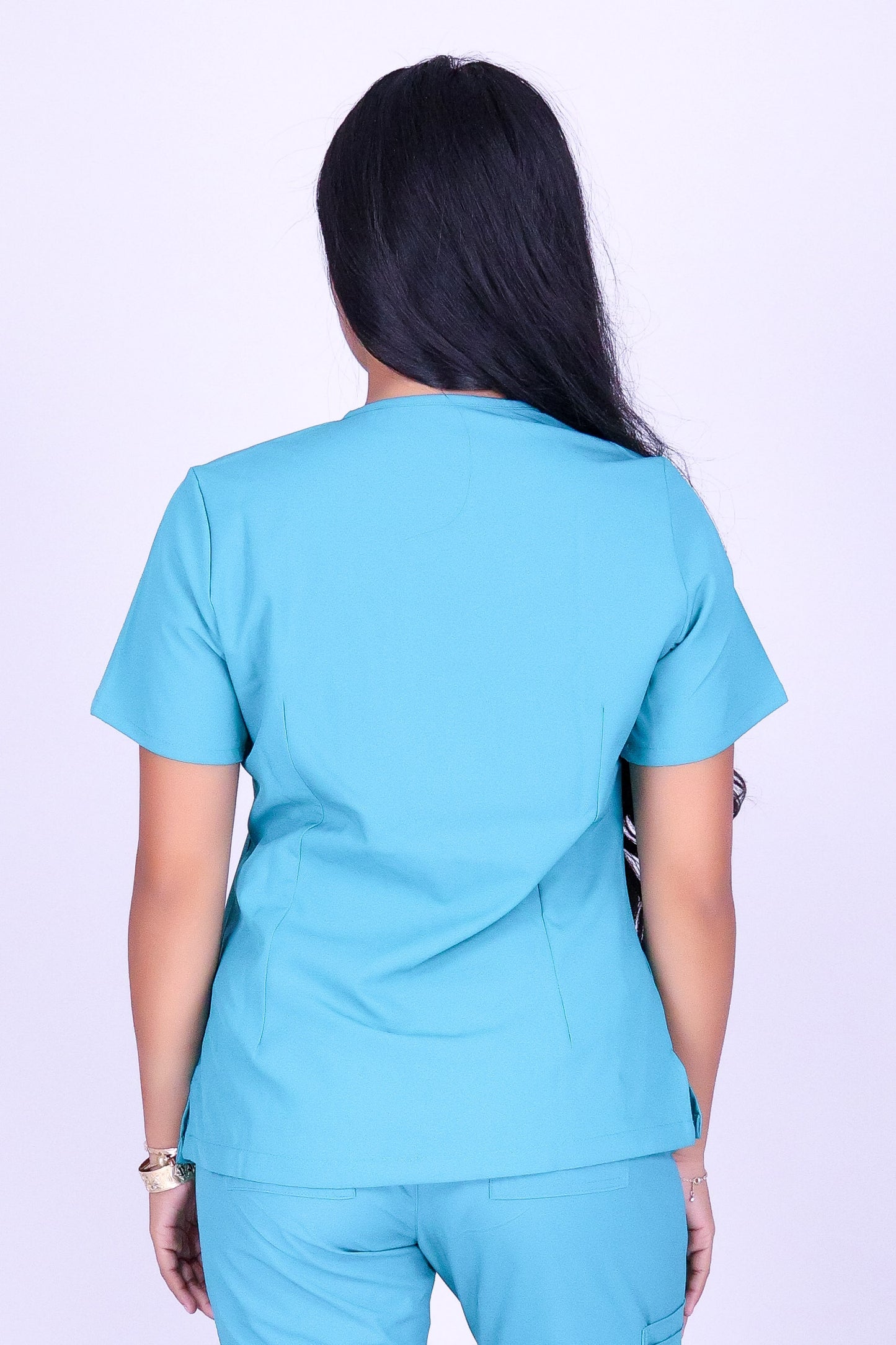 BE PATIENT WITH ME SCRUB TOP
