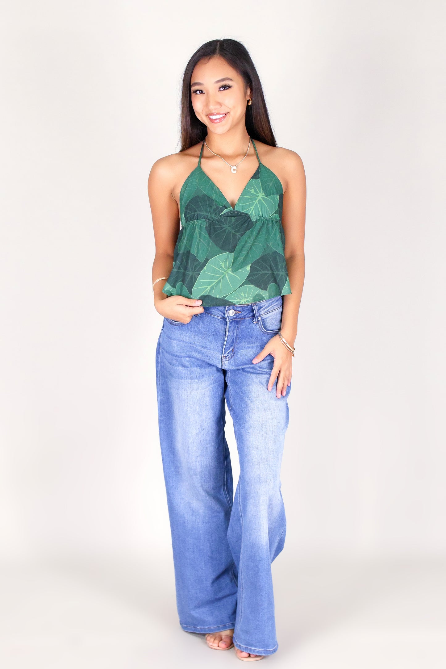KALO BABYDOLL HALTER TOP