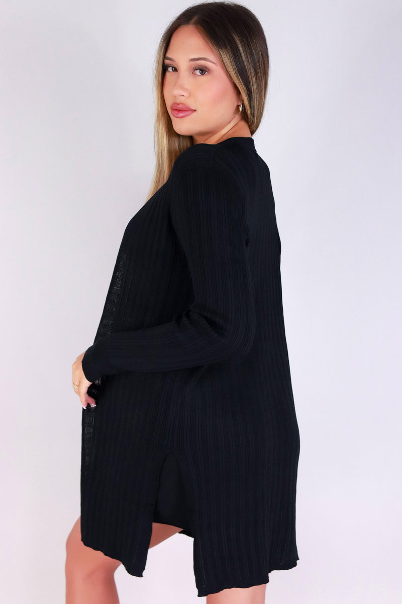 Jeans Warehouse Hawaii - SOLID LONG SLV CARDIGANS - WRAP ME UP SWEATER CARDIGAN | By BE COOL