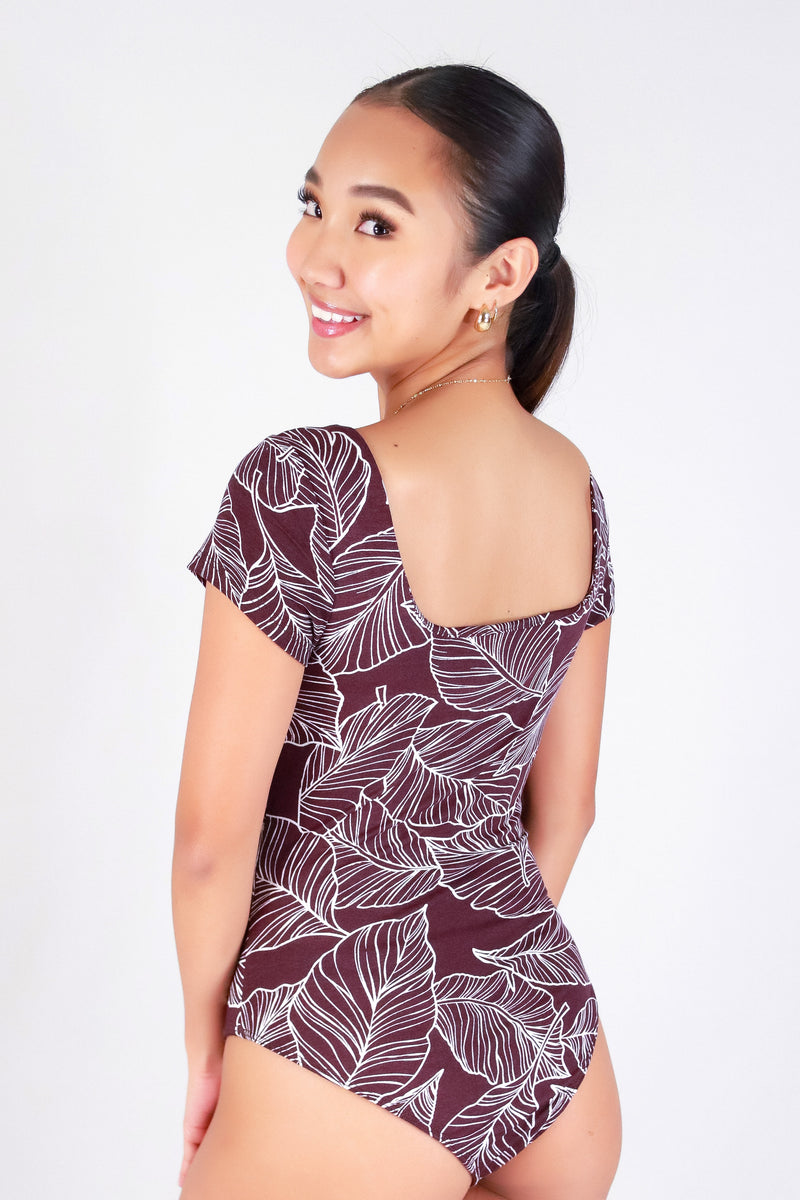 TROPICAL LEAF BODYSUIT