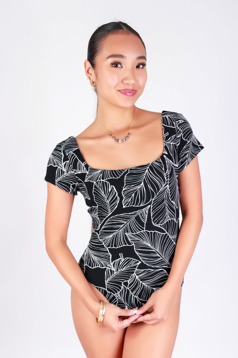 TROPICAL LEAF BODYSUIT