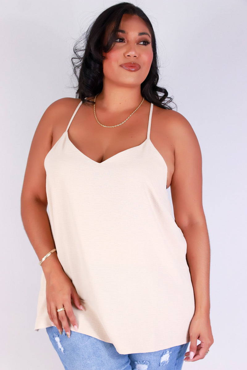 Jeans Warehouse Hawaii - PLUS S/L SOLID WOVEN TOPS - BREEZY BABE TOP | By ZENOBIA