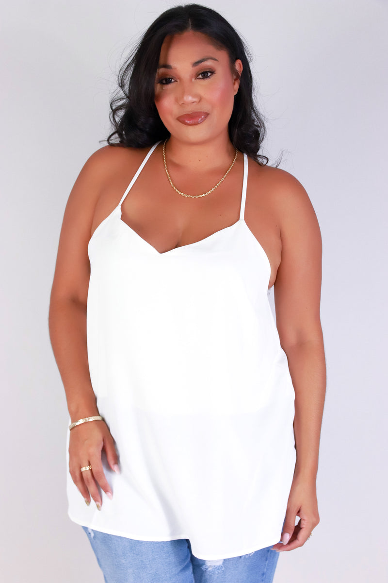 Jeans Warehouse Hawaii - PLUS S/L SOLID WOVEN TOPS - BREEZY BABE TOP | By ZENOBIA