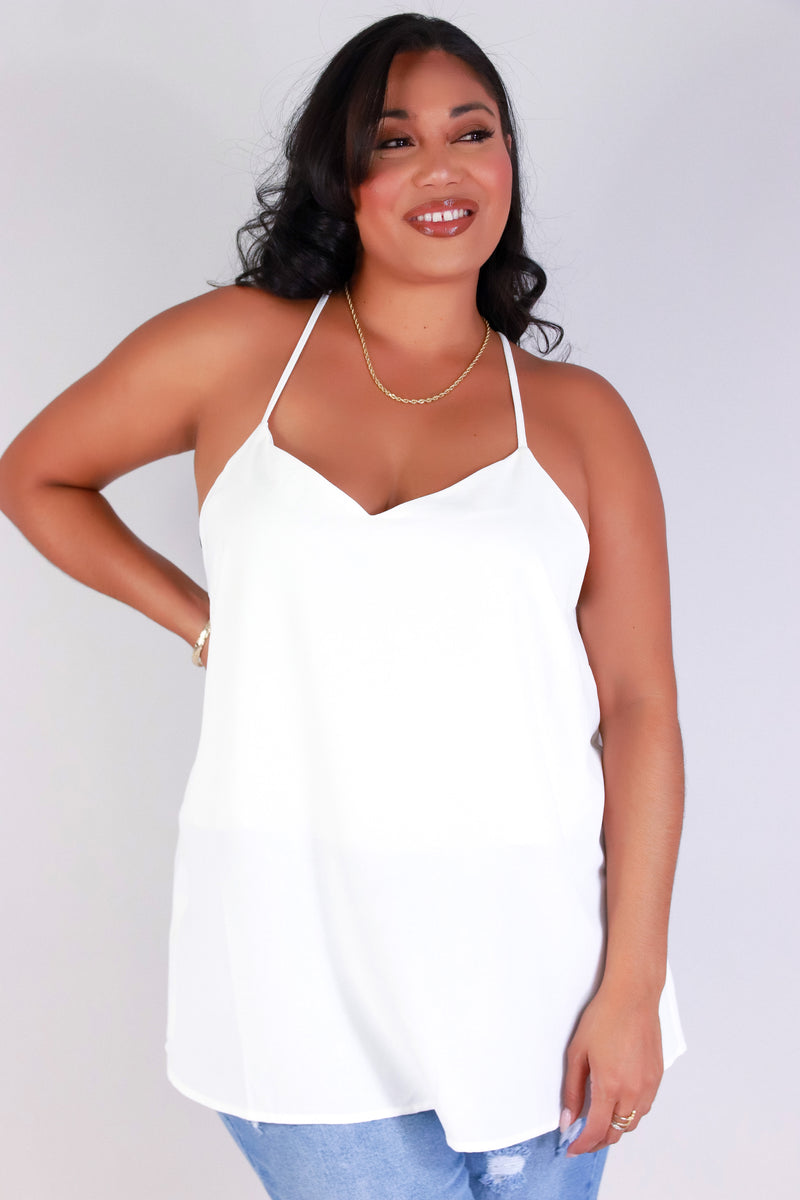 Jeans Warehouse Hawaii - PLUS S/L SOLID WOVEN TOPS - BREEZY BABE TOP | By ZENOBIA