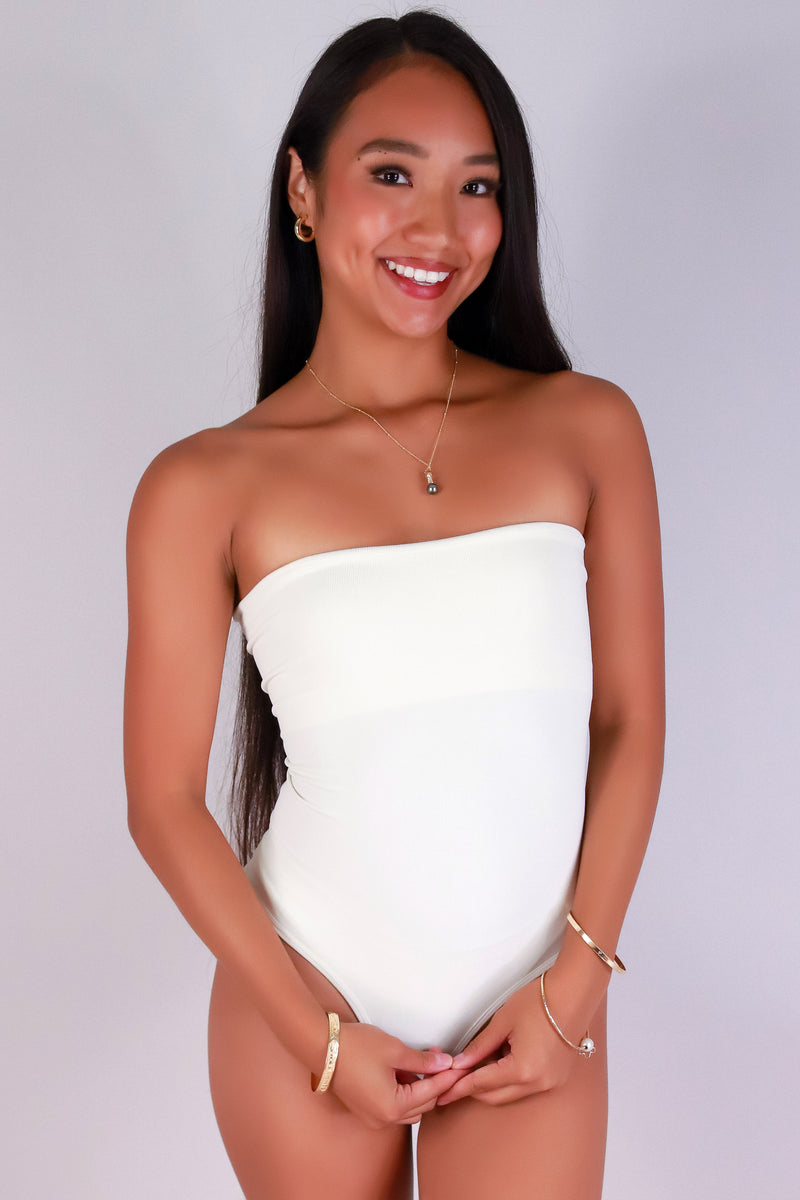 Jeans Warehouse Hawaii - Bodysuits - SMOOTH OPERATOR TUBE BODYSUIT | By LOVE POEM
