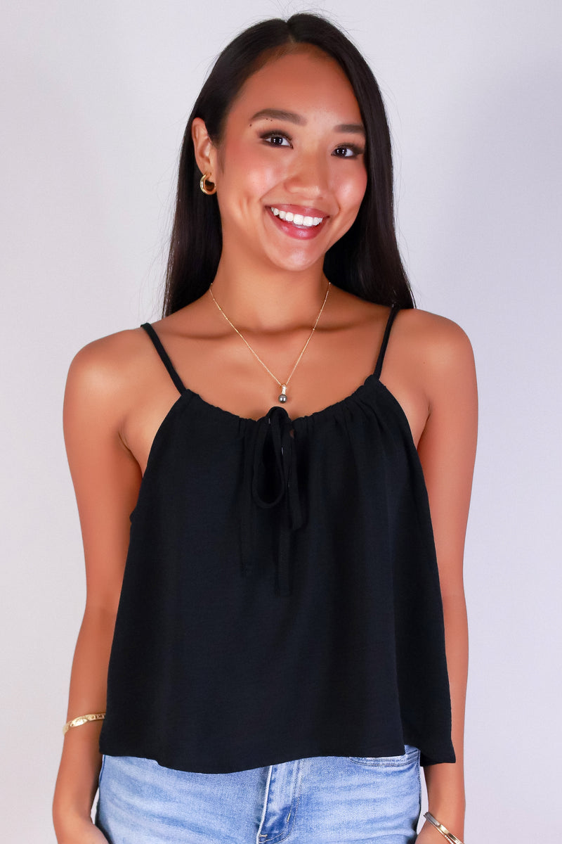 Jeans Warehouse Hawaii - TANK SOLID WOVEN DRESSY TOPS - PRETTY DRIFT TOP | By TIMING