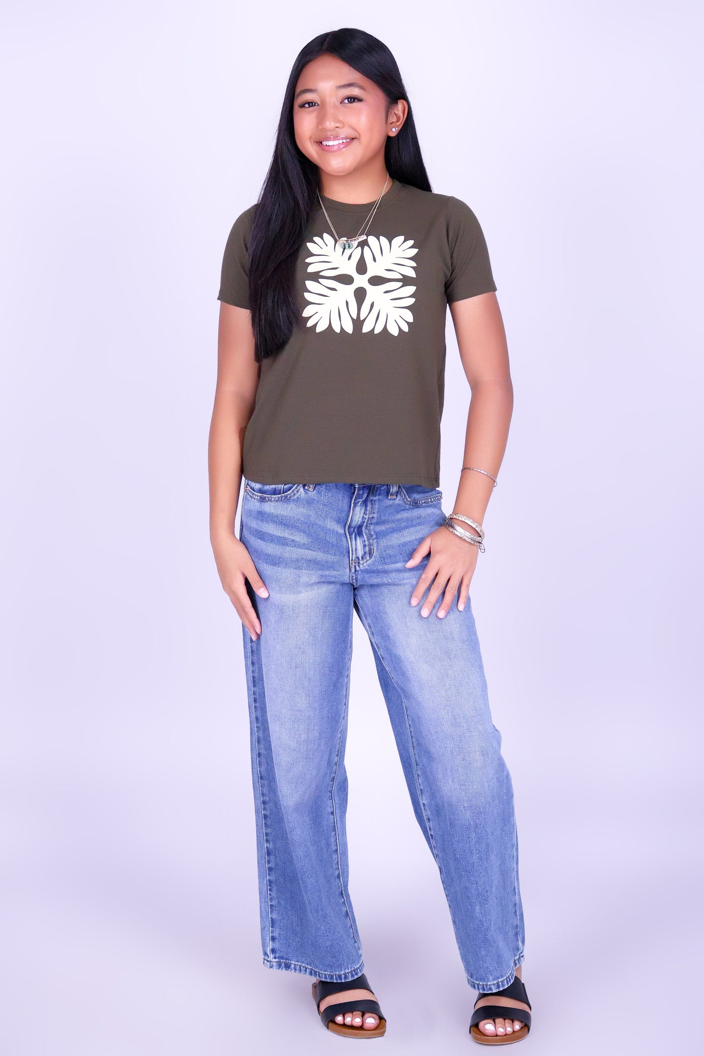 LAUAE QUILT OVERSIZED TEE | KIDS SIZE 4-14