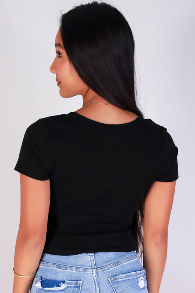 Jeans Warehouse Hawaii - SS CASUAL SOLID - JUST ONE SNAP TOP | By CRESCITA APPAREL/SHINE I