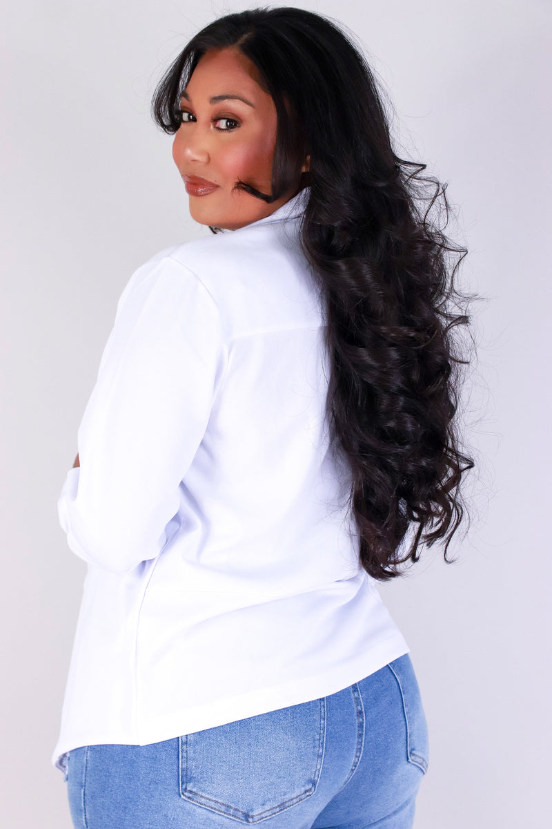 Jeans Warehouse Hawaii - PLUS BLAZERS/FASHION JKTS - BOSS UP BABE BLAZER | By STYLE TREE INC