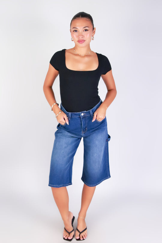 CHIC CUTOFFS CARPENTER JORTS