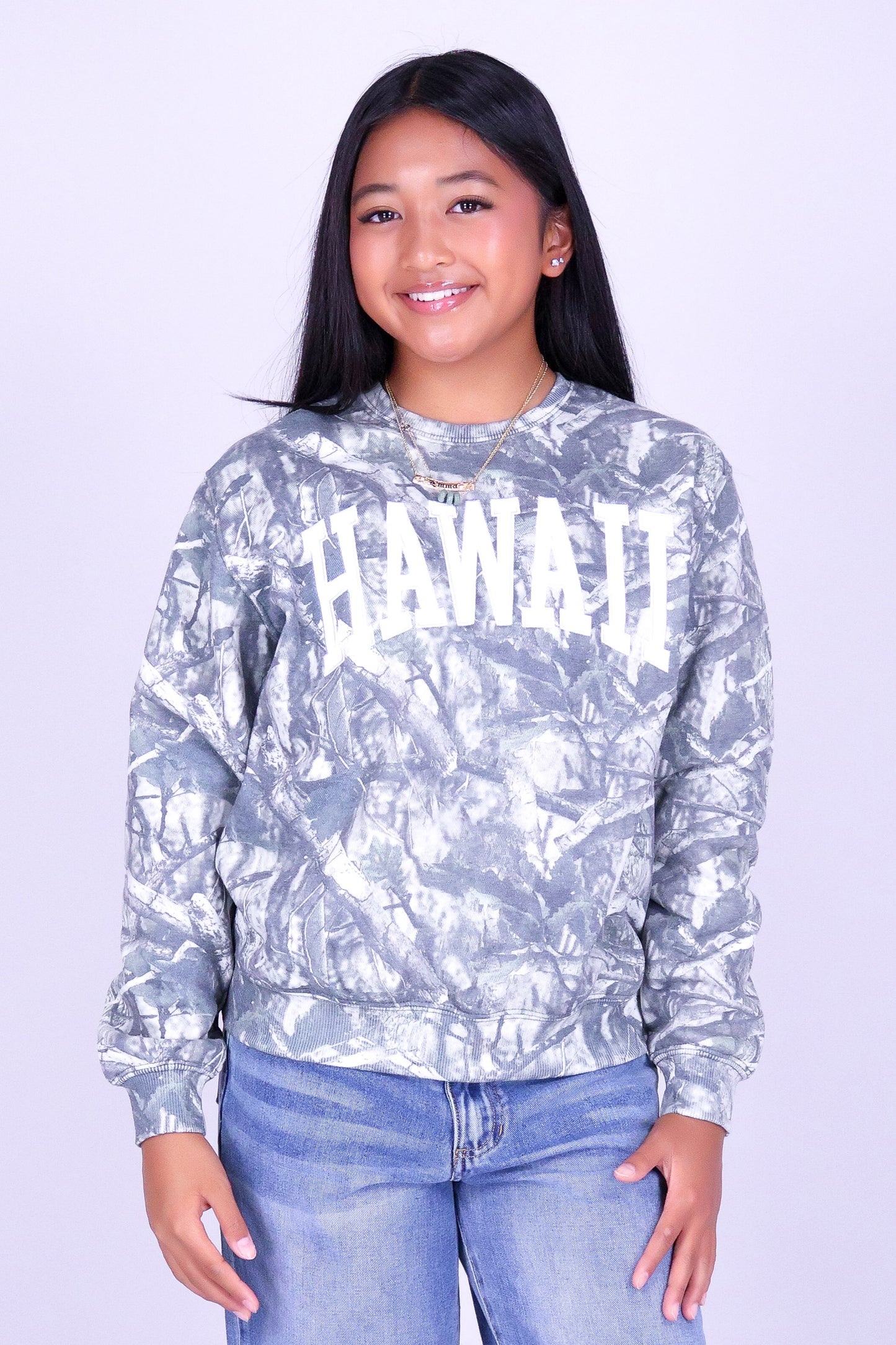 HAWAII CAMO SWEATER | KIDS SIZE 6-12