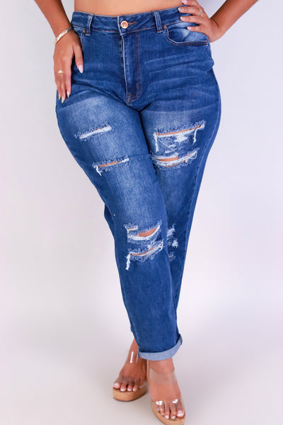 Jeans Warehouse Hawaii - PLUS Denim Jeans - LAID BACK MOM JEANS | By WAX JEAN