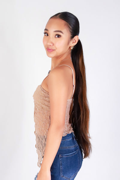 LACE WHISPER FLYAWAY TOP