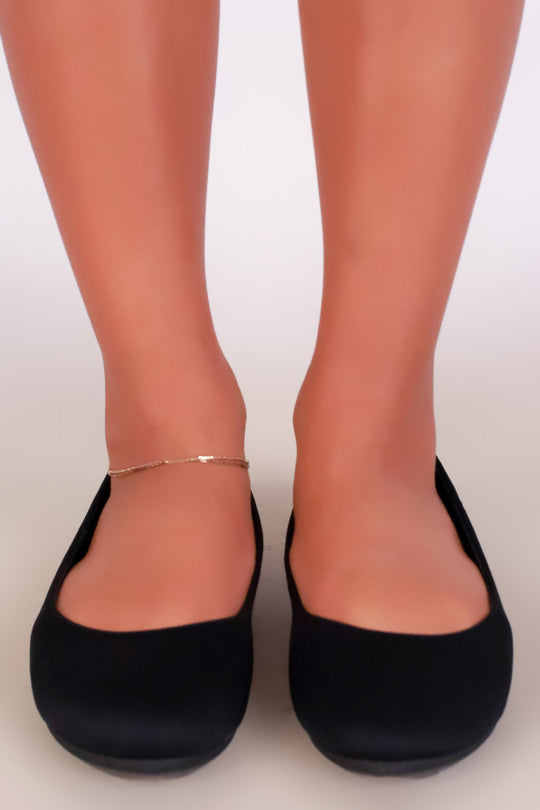 SUEDE BALLERINA FLAT