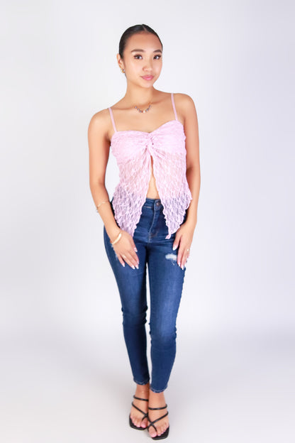 LACE WHISPER FLYAWAY TOP