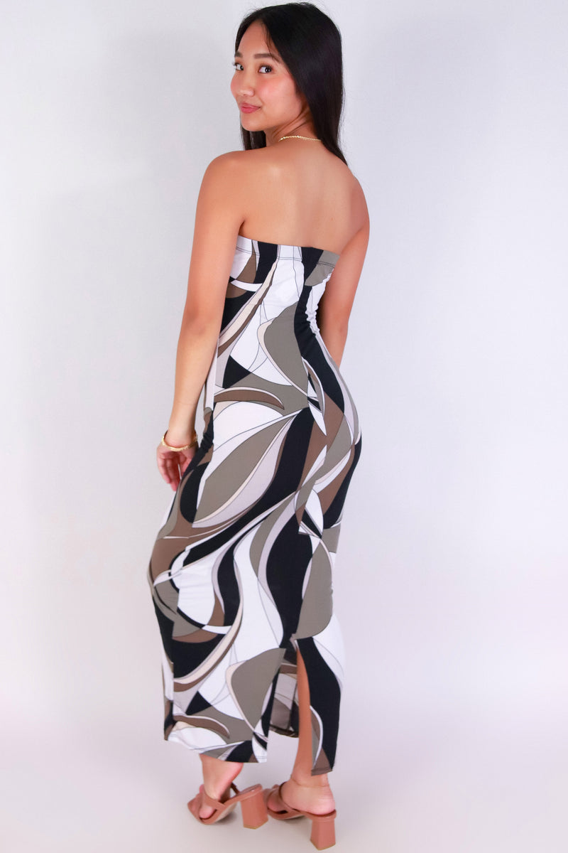 Jeans Warehouse Hawaii - TUBE LONG PRINT DRESSES - PALETTE PLAY TUBE MIDI DRESS | By PAPERMOON/ B_ENVIED
