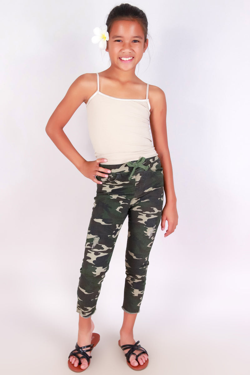 Jeans Warehouse Hawaii - BOTTOMS 2-16 - MARCH TO STYLE CAMO PANTS | KIDS SIZE 2-16 | By YMI JEANS