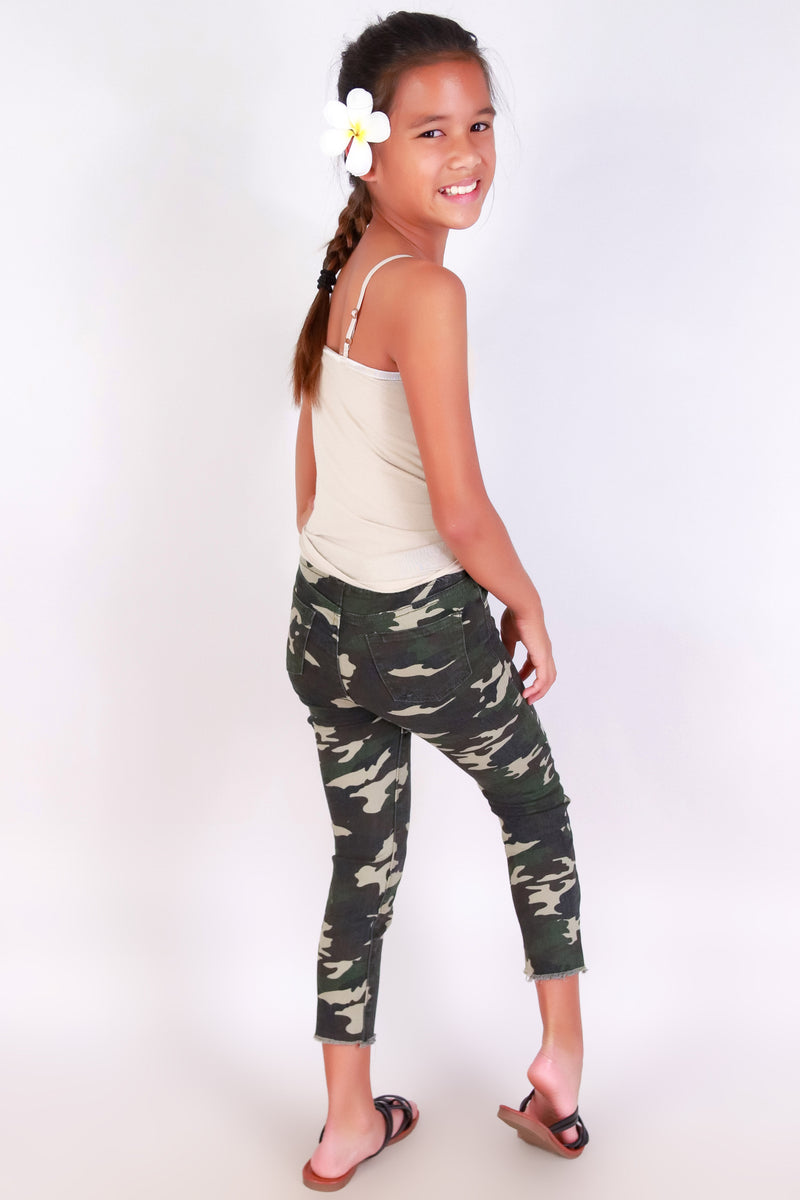 Jeans Warehouse Hawaii - BOTTOMS 2-16 - MARCH TO STYLE CAMO PANTS | KIDS SIZE 2-16 | By YMI JEANS