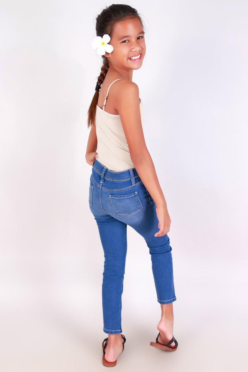 Jeans Warehouse Hawaii - DEN JEAN 2-16 - LITTLE MISS DENIM JEANS | KID SIZES 2-16 | By YMI JEANS