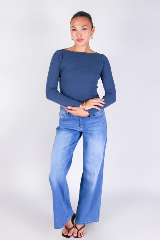 QUIET ALLURE LONG SLEEVE TOP