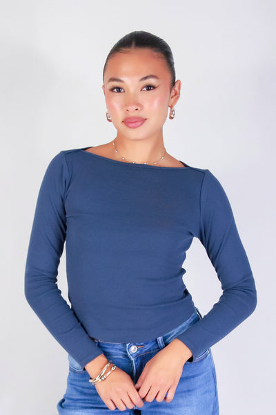 QUIET ALLURE LONG SLEEVE TOP