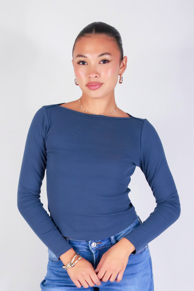QUIET ALLURE LONG SLEEVE TOP