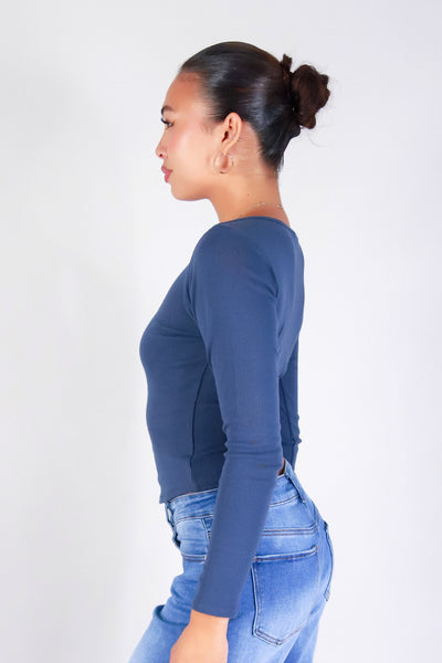 QUIET ALLURE LONG SLEEVE TOP
