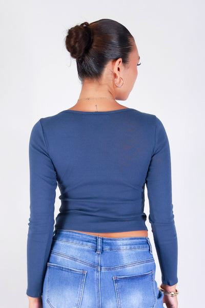 QUIET ALLURE LONG SLEEVE TOP