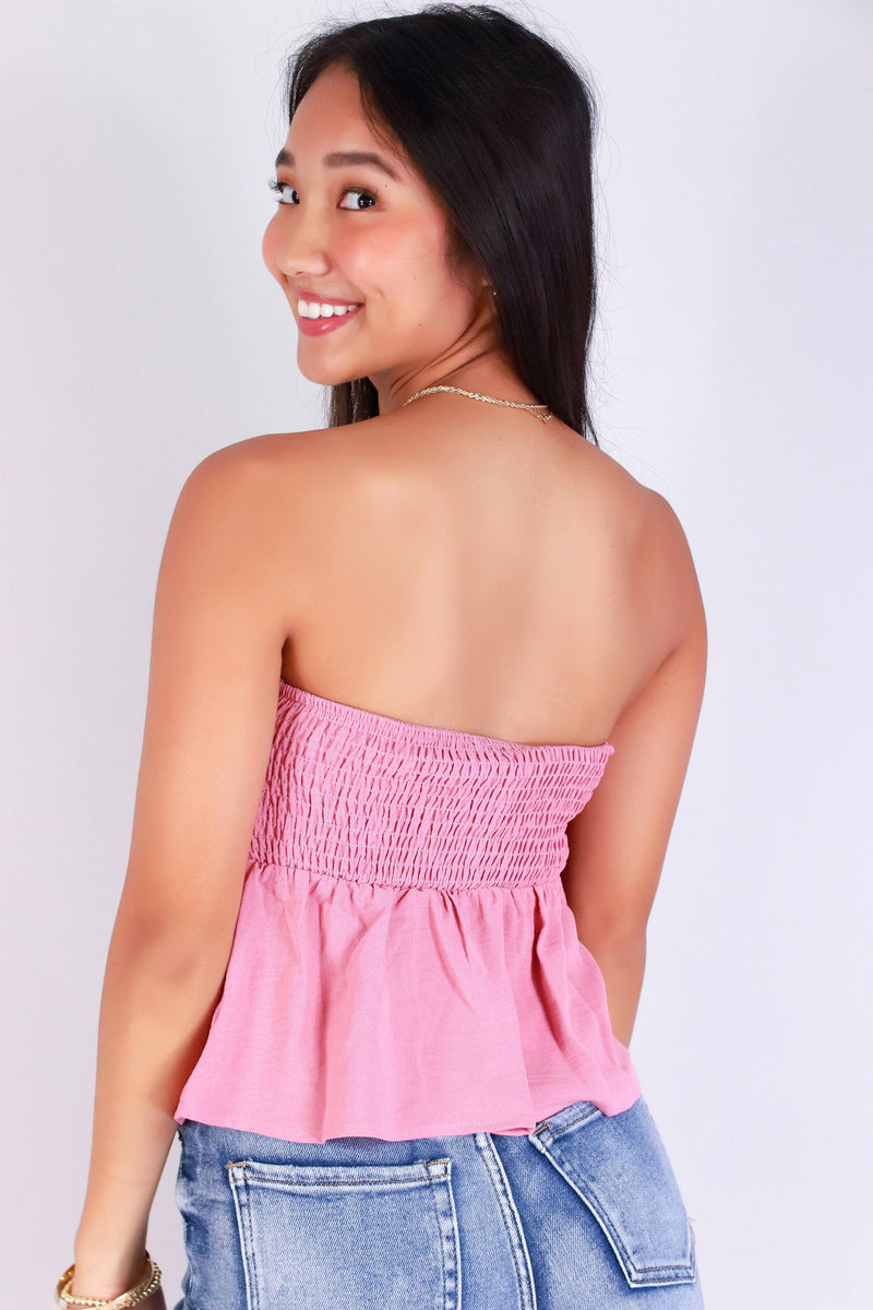Jeans Warehouse Hawaii - TANK SOLID WOVEN DRESSY TOPS - DOLL HOUSE DREAMS TUBE TOP | By TIMING
