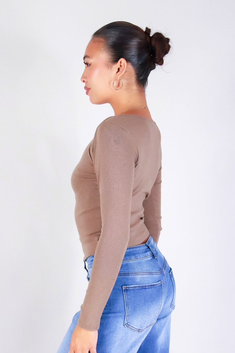 QUIET ALLURE LONG SLEEVE TOP