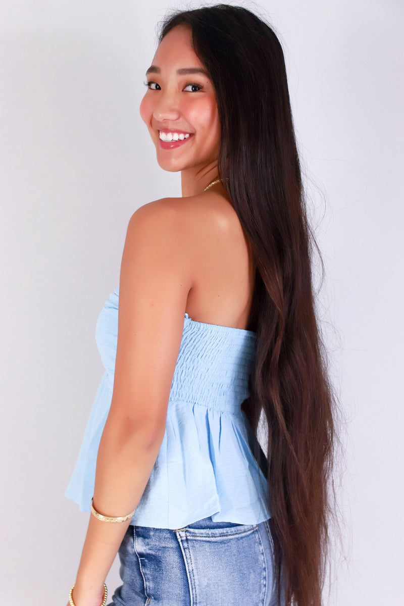 Jeans Warehouse Hawaii - TANK SOLID WOVEN DRESSY TOPS - DOLL HOUSE DREAMS TUBE TOP | By TIMING