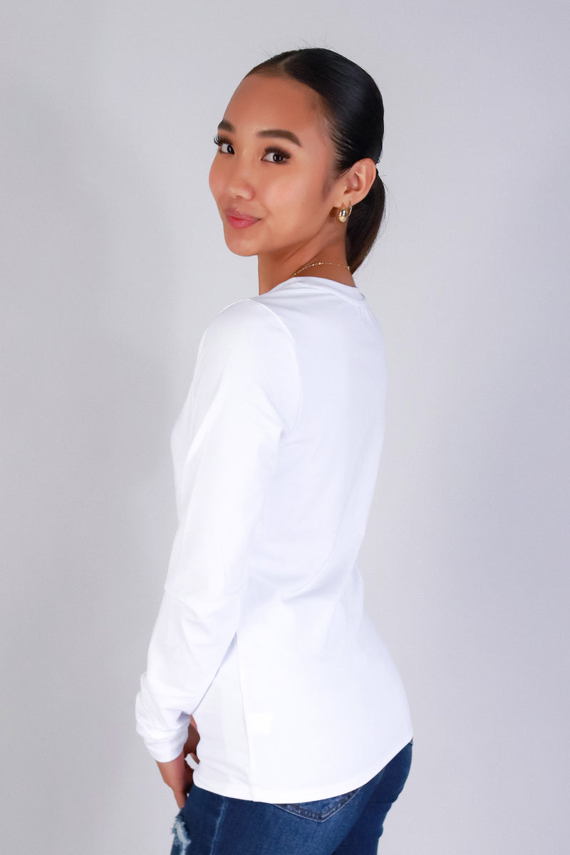 SOFT CHARM LONG SLEEVE TOP