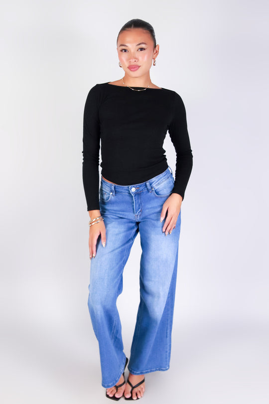 QUIET ALLURE LONG SLEEVE TOP