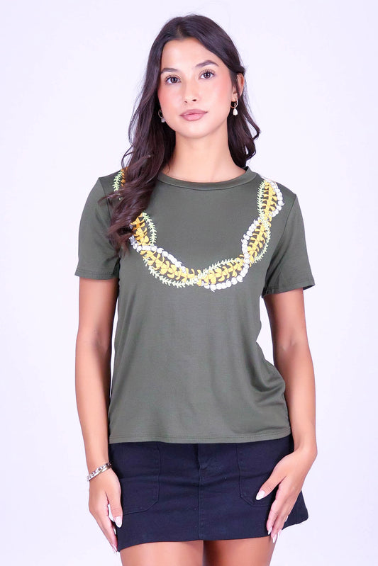 INTERTWINED LEI TEE