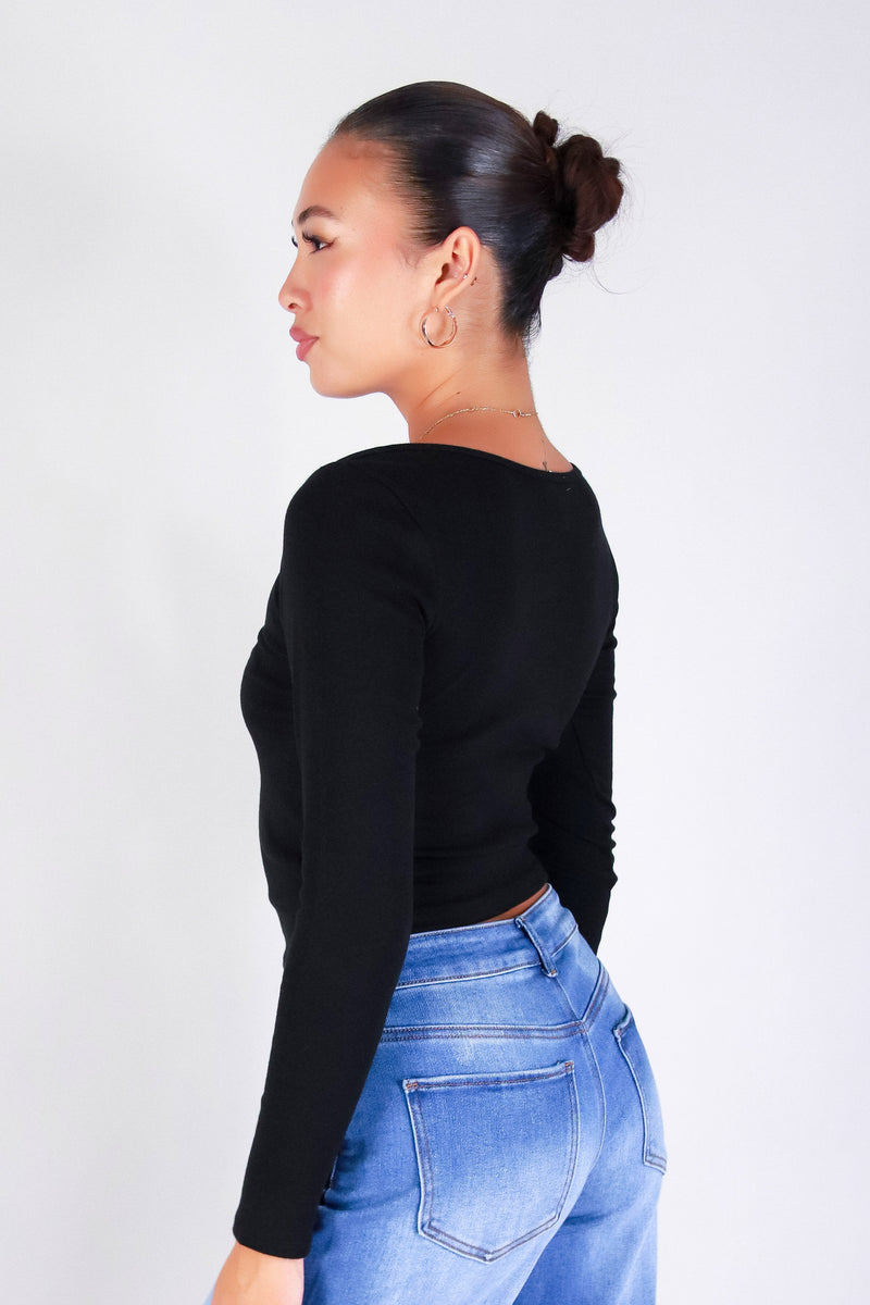 QUIET ALLURE LONG SLEEVE TOP